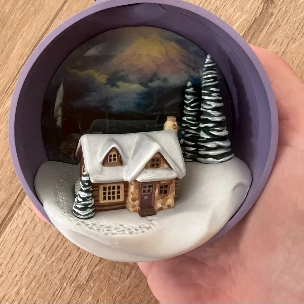 Vintage Hallmark 1997 Thomas Kinkade The‎ Warmth Of Home Christmas Ornament